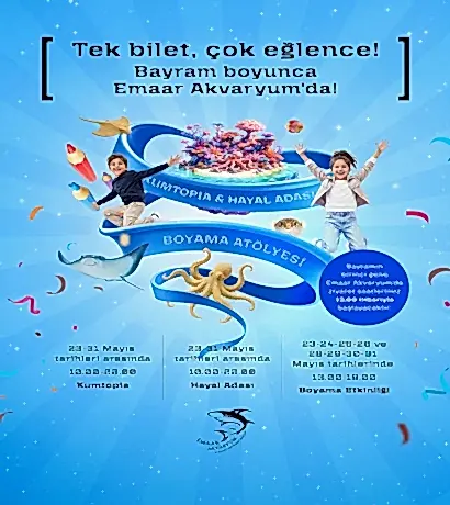 Emaar Akvaryum bayram etkinlikleri